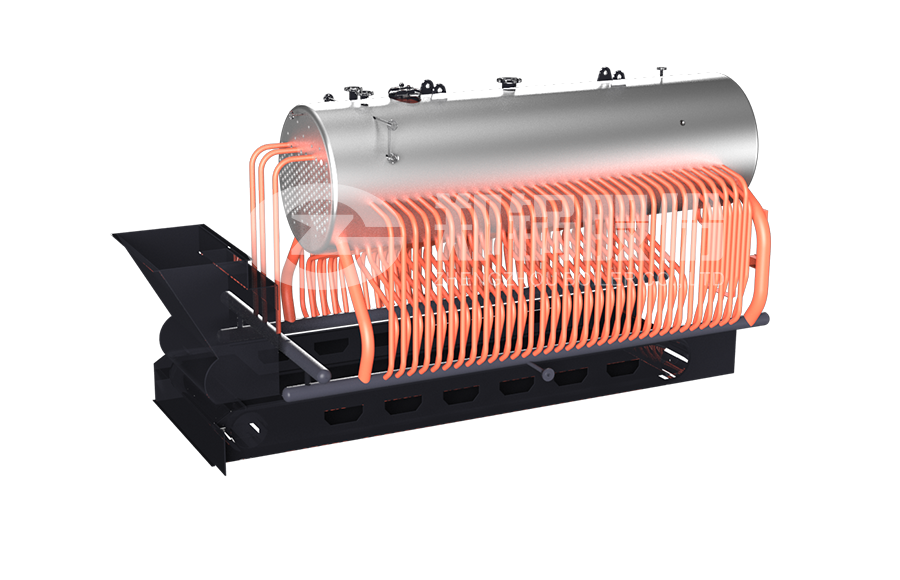 DZL型鏈條爐排鍋爐結(jié)構(gòu)圖